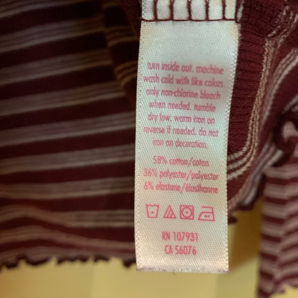 Justice girls long sleeve cotton top. - Picture 3 of 6